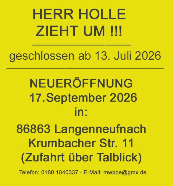 Herr Holle zieht um